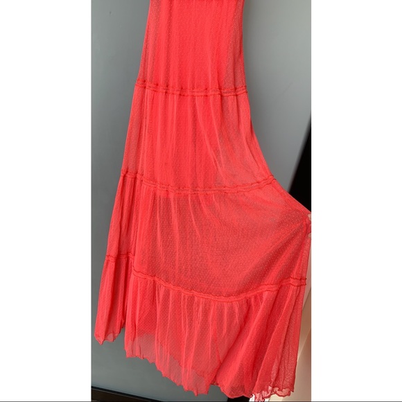 Guess Los Angeles Sleeveless Maxi Dress Red XXS - Picture 5 of 7